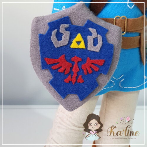 Link - Jogo Zelda - Bonecos em Feltro