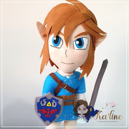 Link - Jogo Zelda - Bonecos em Feltro