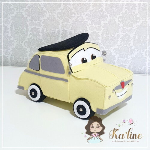 Luigi - Carros Disney - Bonecos em Feltro