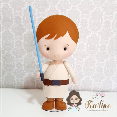 Luke Skywalker - Star Wars - Bonecos em Feltro - 1ª Peça