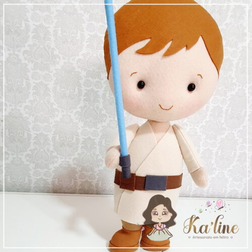 Luke Skywalker - Star Wars - Bonecos em Feltro - 1ª Peça