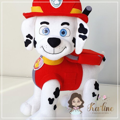 Marshall - Patrulha Canina - Bonecos em Feltro