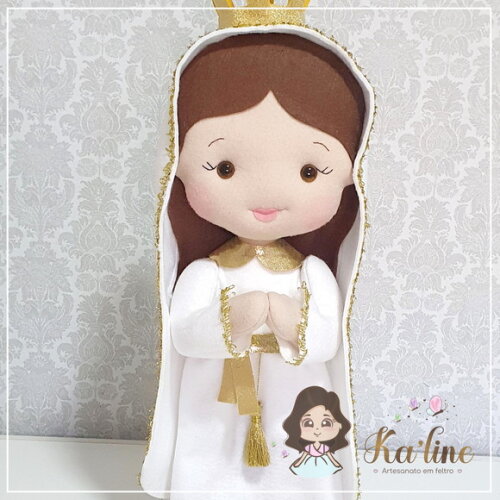 Nossa Senhora de Fátima - Bonecos em Feltro