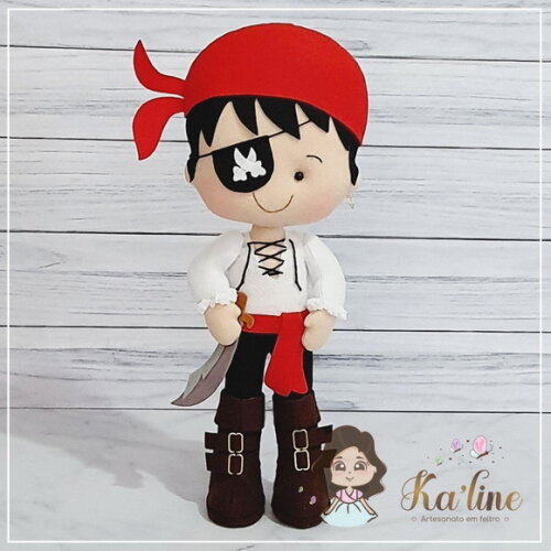 Pirata - Boneco em Feltro