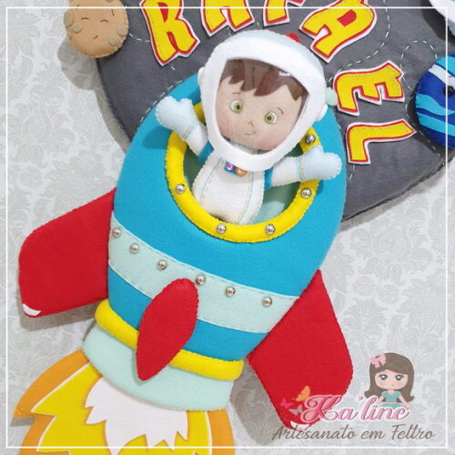 Porta Maternidade Astronauta