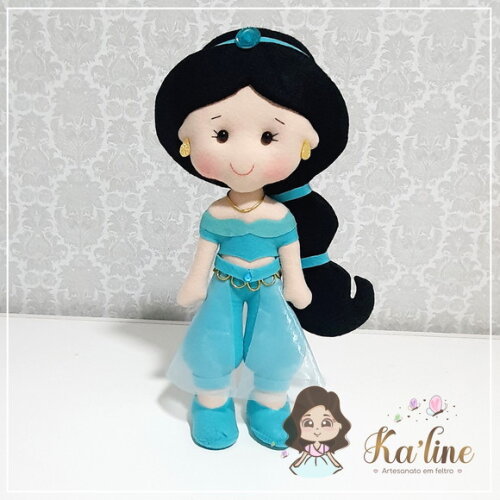 Princesa Jasmine - Bonecos em Feltro