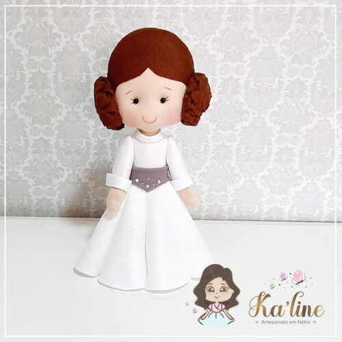 Princesa Leia - Star Wars - Bonecos em Feltro