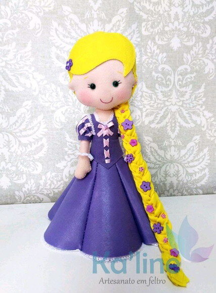 Princesas Disney - Bonecos em Feltro - 1ª PEÇA