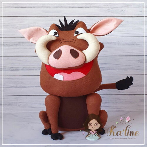 Pumba - Bonecos em Feltro