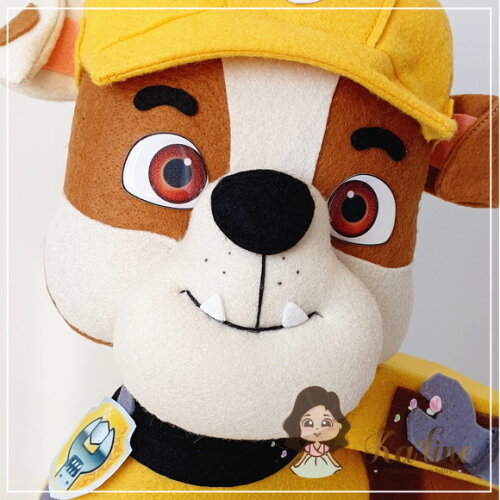Rubble - Patrulha Canina - Bonecos em Feltro