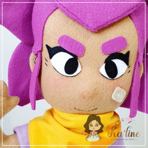 Shelly Brawl Stars - Bonecos em Feltro