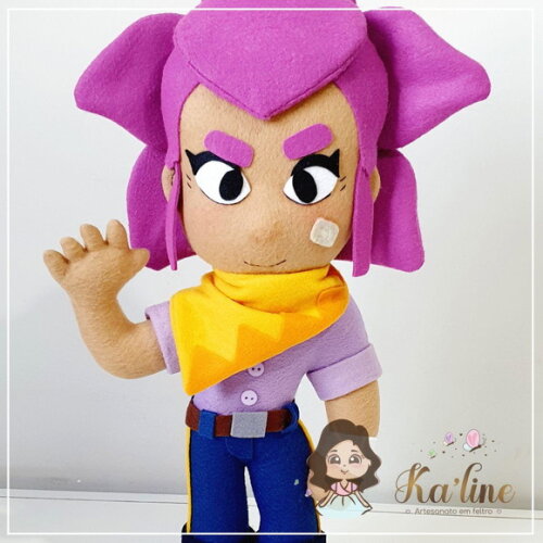 Shelly Brawl Stars - Bonecos em Feltro