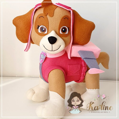 Skye - Patrulha Canina - Bonecos em Feltro