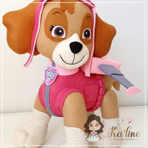 Skye - Patrulha Canina - Bonecos em Feltro
