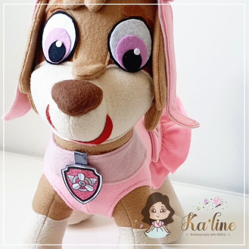 Skye - Patrulha Canina - Bonecos em Feltro