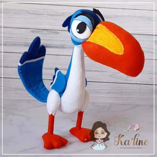 Zazu - Bonecos em Feltro