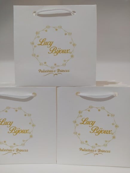 Sacola de Cartolina 10 X10 Personalizada sem Adesivo