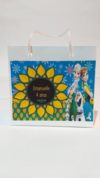 SACOLA DE CARTOLINA 10 X10 PERSONALIZADA