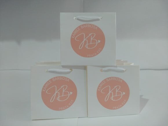 Sacola de Cartolina 10 X10 Personalizada sem Adesivo