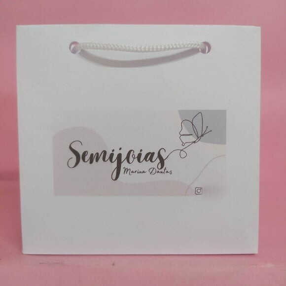 Sacola de Cartolina 10 X10 Personalizada sem Adesivo