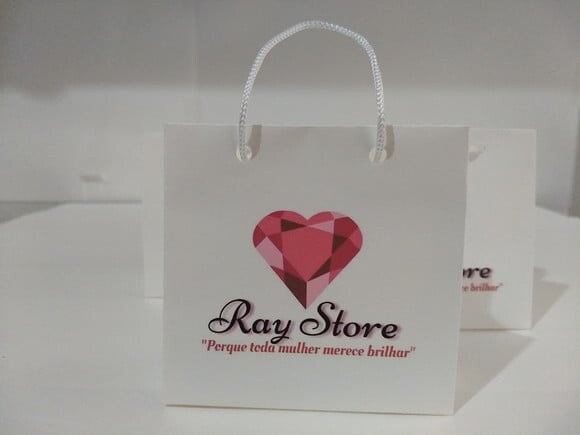 Sacola de Cartolina 10 X10x4 Personalizada gramatura 180gr