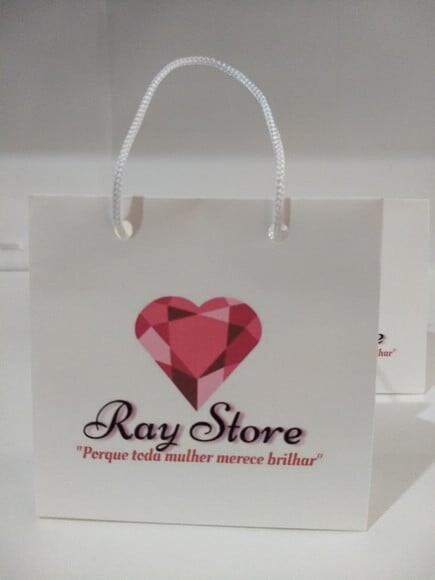 Sacola de Cartolina 10 X10x4 Personalizada gramatura 180gr