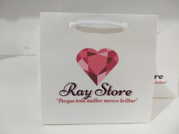 Sacola de Cartolina 10 X10x4 Personalizada gramatura 180gr