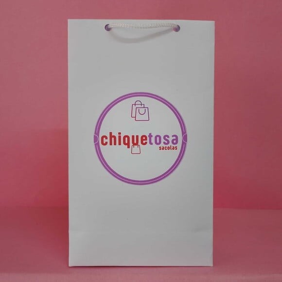 Sacola Personalizada Papel Opaline 15,5x9x4 gramatura 180gr