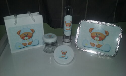 Kit Lembranças Personalizadas- Ursinho