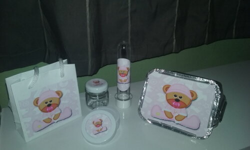 Kit Lembranças Personalizadas- Ursinha