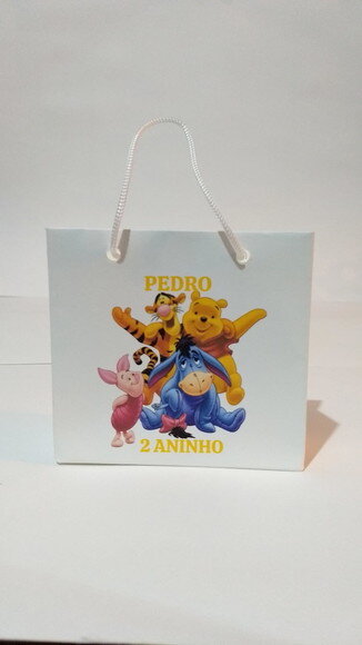 SACOLA DE CARTOLINA 10 X 10 PERSONALIZADA