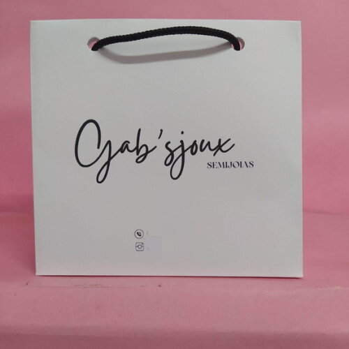 Sacola de Cartolina 10 x 10 Personalizada sem Adesivo