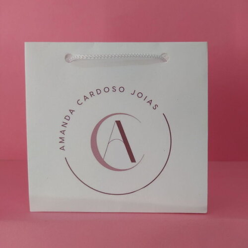 Sacola de Cartolina 10 X10 Personalizada sem Adesivo