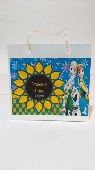 SACOLA DE CARTOLINA 10 X10 PERSONALIZADA