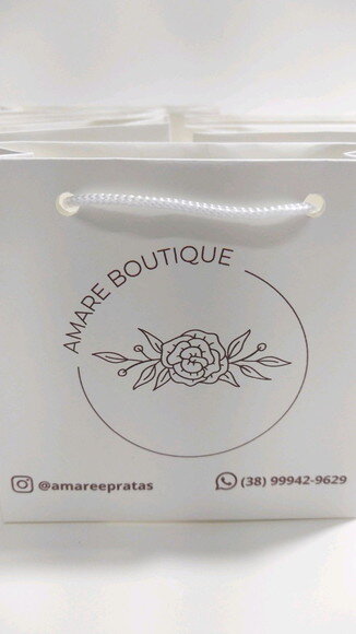 Sacola de Cartolina 10x10 Personalizada sem Adesivo