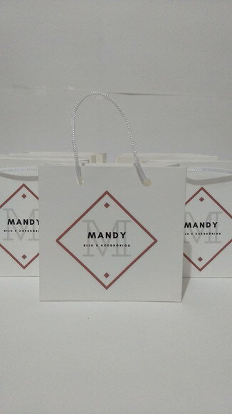 Sacola de Cartolina Personalizada 10x10 sem Adesivo
