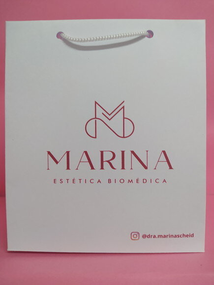 Sacola de Cartolina 20x15x8 Personalizada sem Adesivo