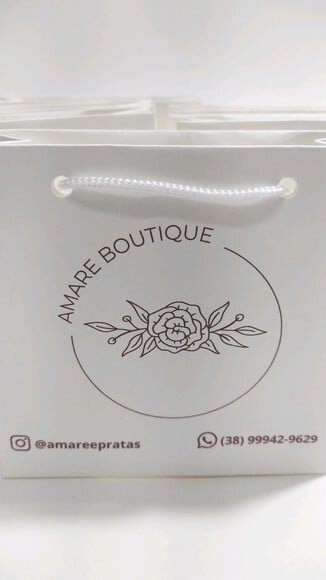 Sacola de Cartolina 10x10 Personalizada sem Adesivo