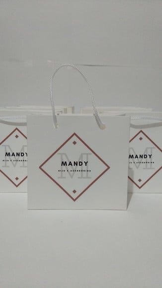 Sacola de Cartolina Personalizada 10x10 sem Adesivo