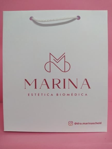 Sacola de Cartolina 20x15x8 Personalizada sem Adesivo
