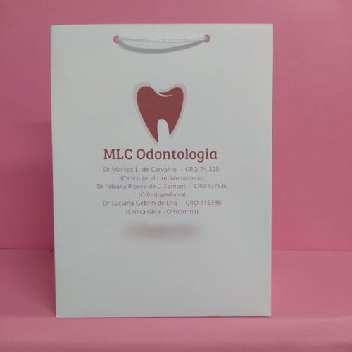 Sacola de Cartolina 20x15x8 Personalizada sem Adesivo
