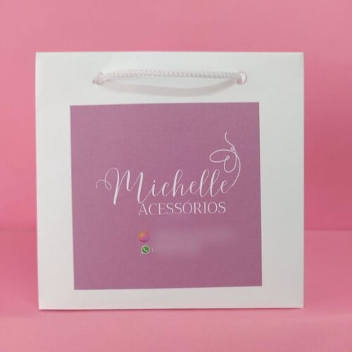 Sacola de Cartolina 10 x 10 Personalizada sem Adesivo