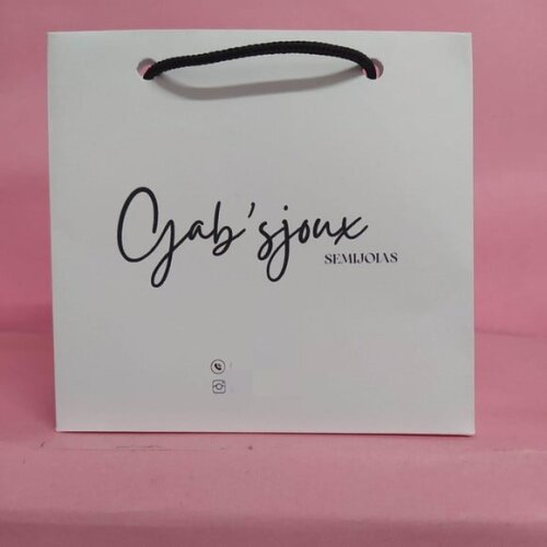 Sacola de Cartolina 10 x 10 Personalizada sem Adesivo