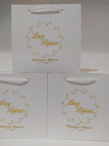 Sacola de Cartolina 10 X10 Personalizada sem Adesivo