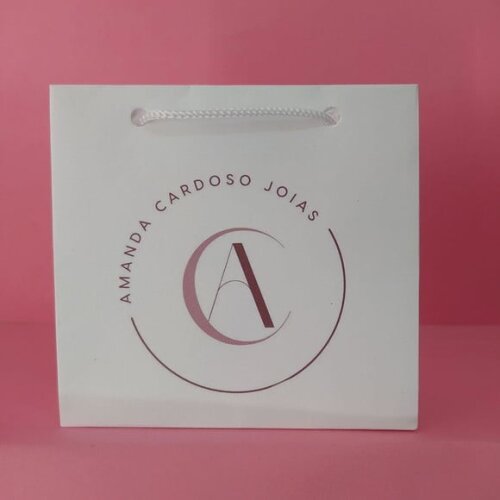 Sacola de Cartolina 10 X10 Personalizada sem Adesivo