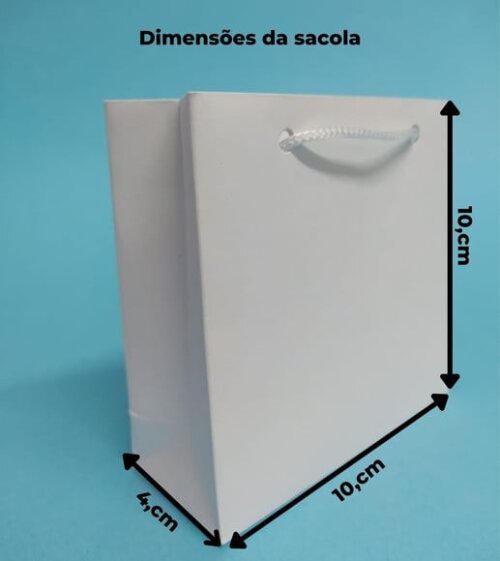 Sacola de Cartolina 10 X10 Personalizada sem Adesivo