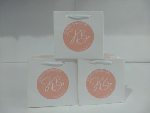 Sacola de Cartolina 10 X10 Personalizada sem Adesivo