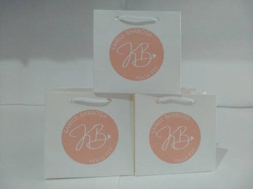 Sacola de Cartolina 10 X10 Personalizada sem Adesivo