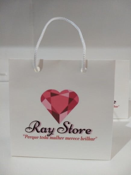 Sacola de Cartolina 10 X10x4 Personalizada gramatura 180gr