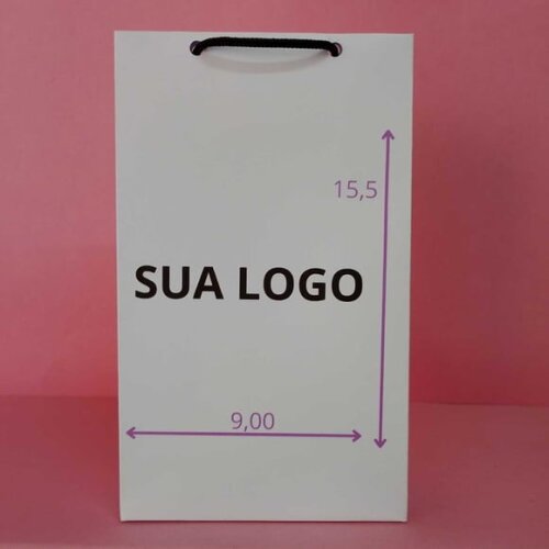 Sacola de Papel Opaline 15,5 x9x4 gramatura 180gr